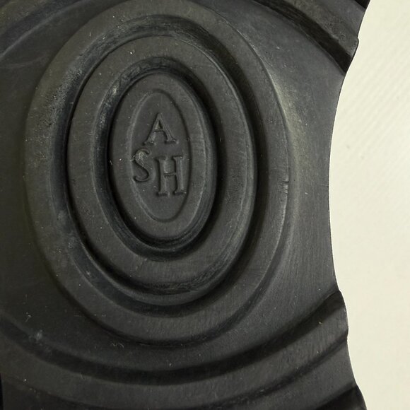 Like New ASH Yuka Sheep Skin+ Calf Over The Knee Wedge Boots Shearling - Picture 15 of 16